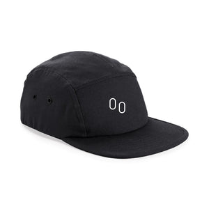 One Foot Forward - Five Panel Cap in Black