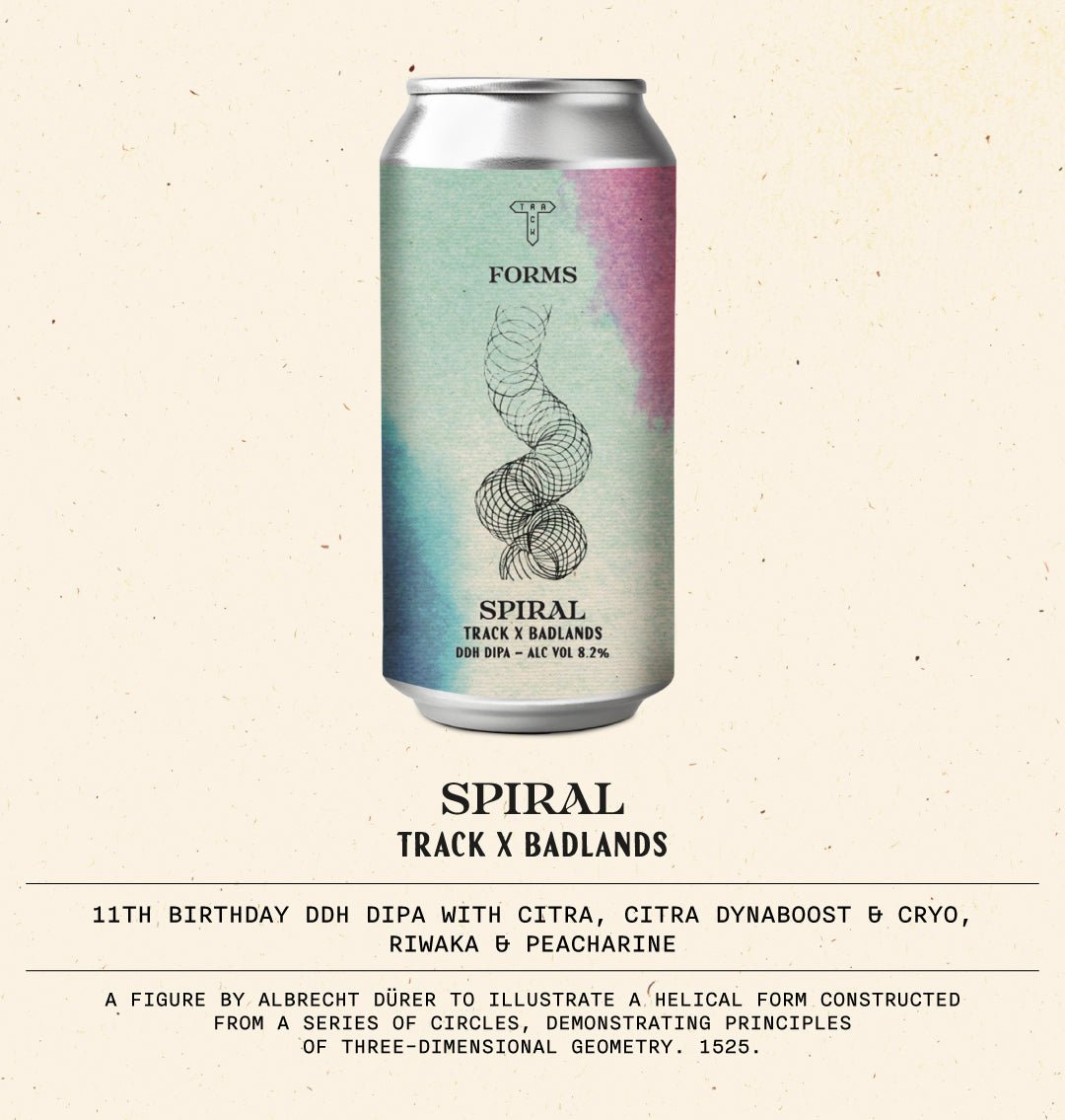 Spiral w/ Badlands | 11th Birthday DDH DIPA w/ Citra, Citra Dynaboost, Citra Cryo, Riwaka & Peacharine | 8.2%