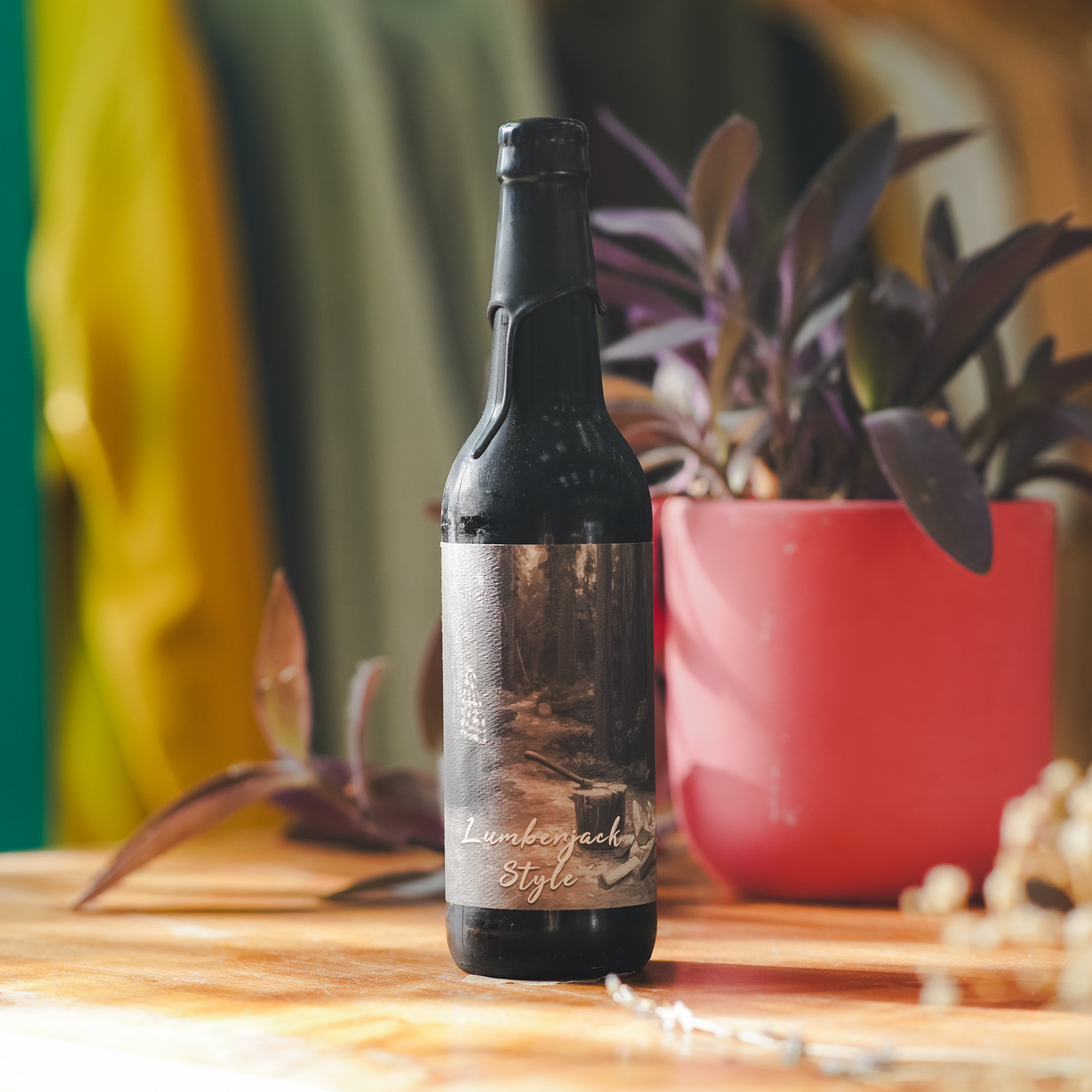 Barrel-aged Lumberjack Style (Black Wax) | Timber Ales | Maple Bourbon BA Imperial Stout | 12.5%