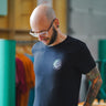 Wave Logo T - shirt - Black & Off White - Track Brewing Company Limited