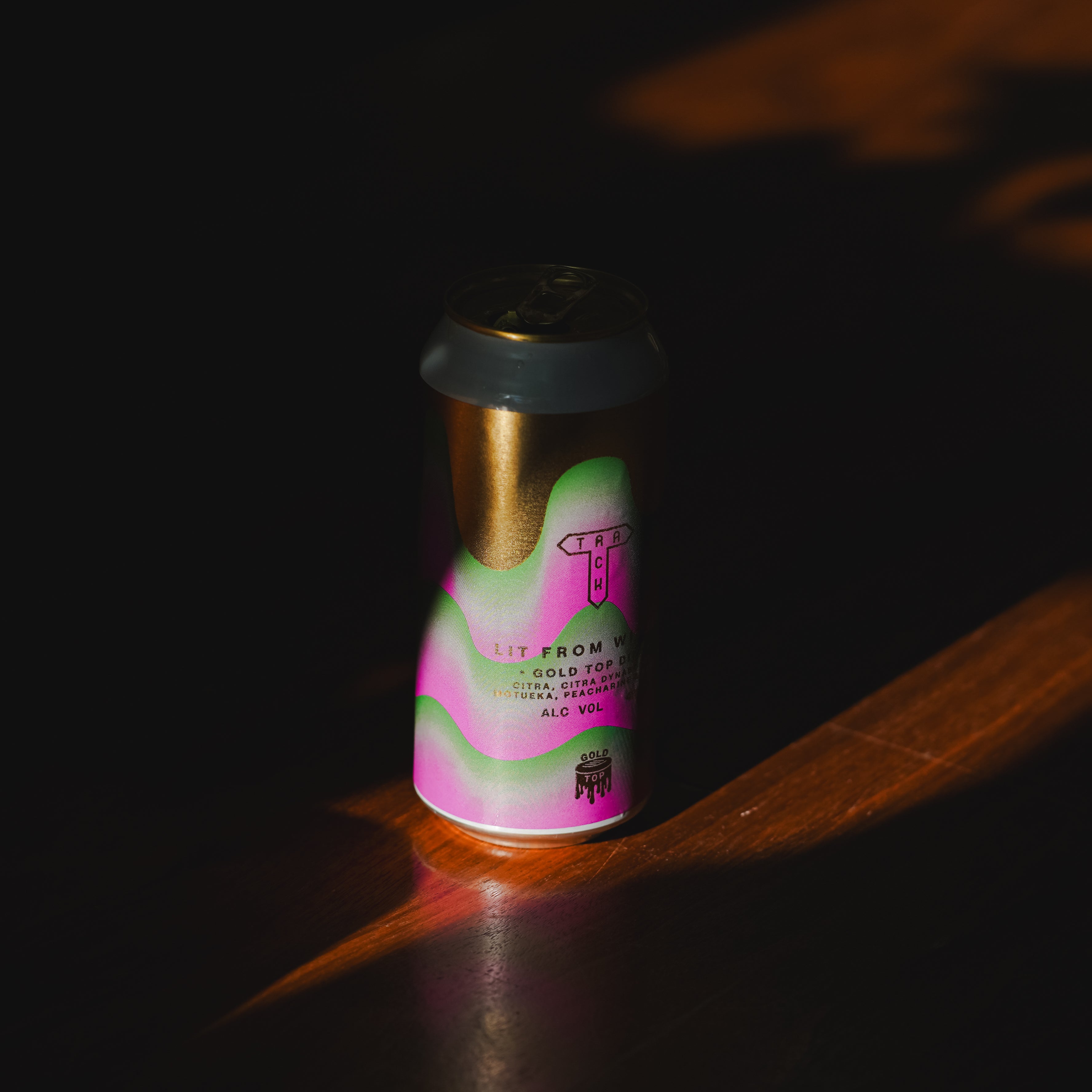 Lit From Within | Gold Top DIPA w/ Citra, Citra Dynaboost, Motueka, Peacharine & Rakau | 8.4%