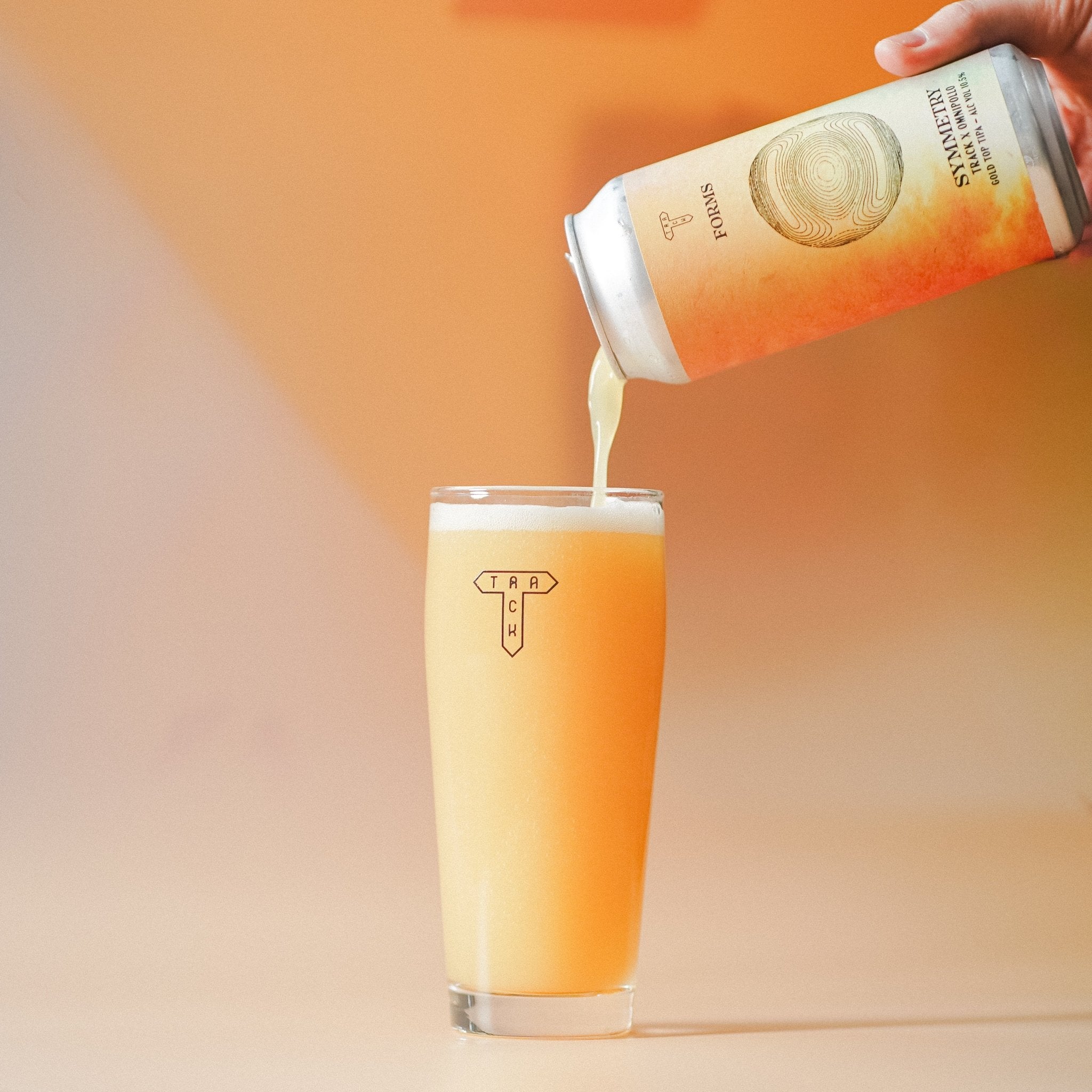 Symmetry w/ Omnipollo | 11th Birthday Gold Top TIPA w/ Citra, Citra Dynaboost, Citra Cryo & Peacharine | 10.5% - Track Brewing Company Limited