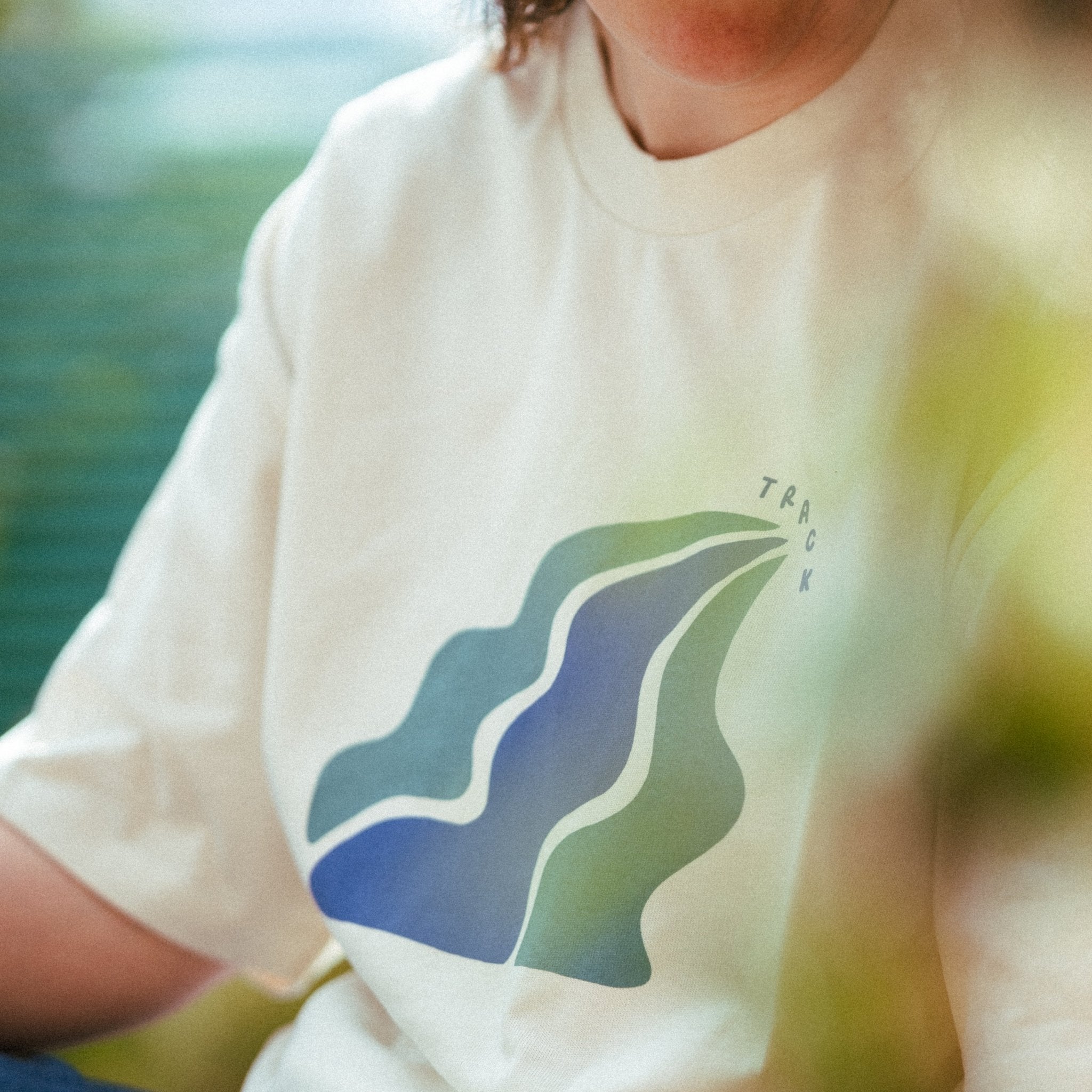 Water Flows Tee in Ecru - Track Brewing Company Limited