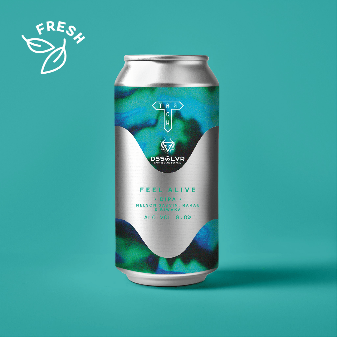 Feel Alive w/ DSSOLVR | DIPA w/ Nelson Sauvin, Rakau & Riwaka | 8.0% - Track Brewing Company Limited