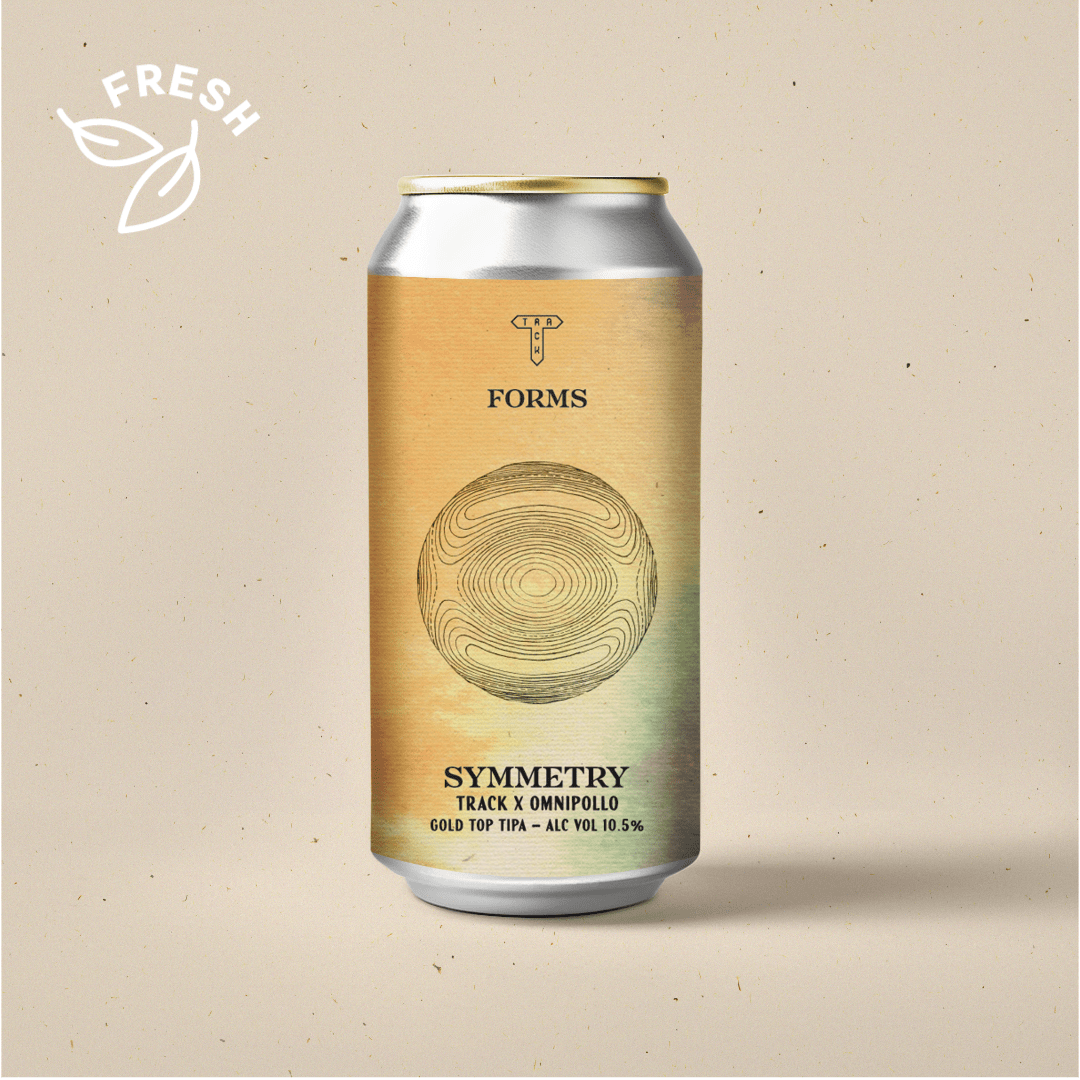 Symmetry w/ Omnipollo | 11th Birthday Gold Top TIPA w/ Citra, Citra Dynaboost, Citra Cryo & Peacharine | 10.5%