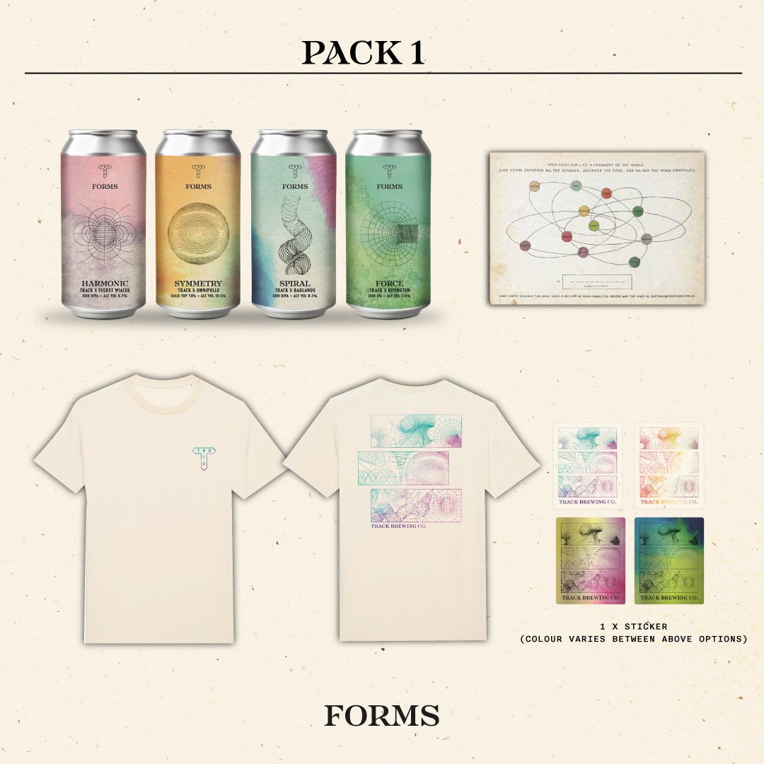 FORMS - Drop 1 - Mixed 4-Pack w/ Natural T-Shirt