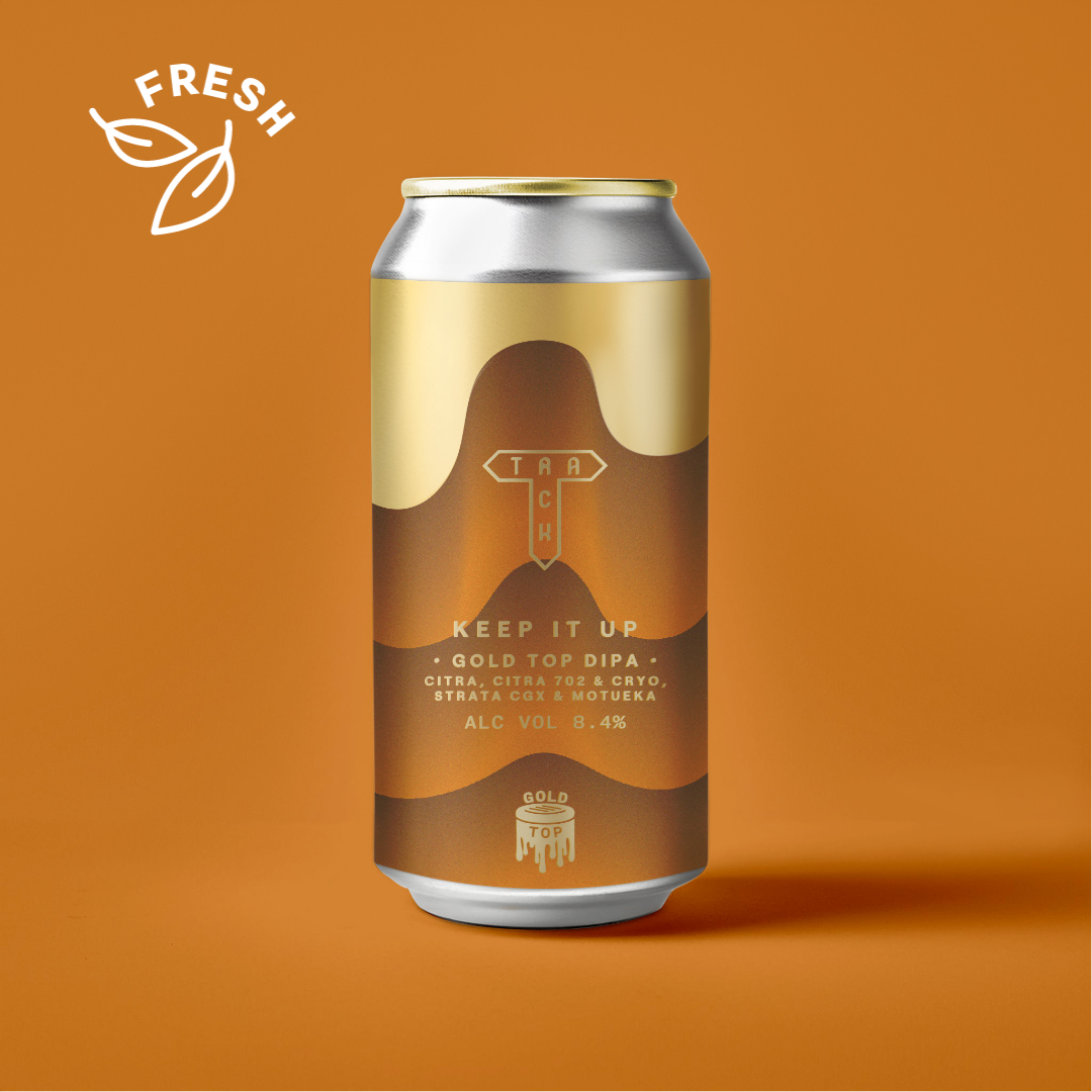 Keep It Up | Gold Top DIPA w/ Citra 702, Citra Cryo, Citra T90, Strata CGX & Motueka | 8.4%