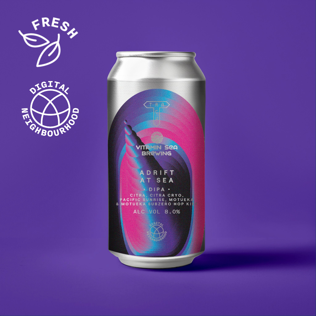 Adrift At Sea w/ Vitamin Sea (WTTN #7) | DIPA w/ Citra, Citra Cryo, Pacific Sunrise, Motueka & Motueka SubZero Hop Kief | 8.0%