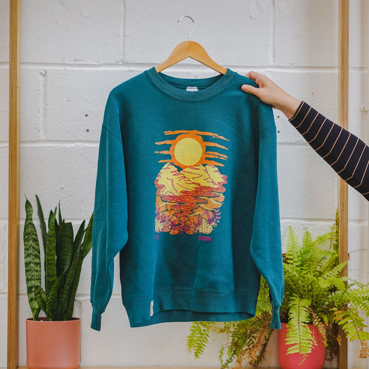 Brewers Cut Vintage Collection Sweatshirt - Sapa Golden Hour - Deep Teal - M/L