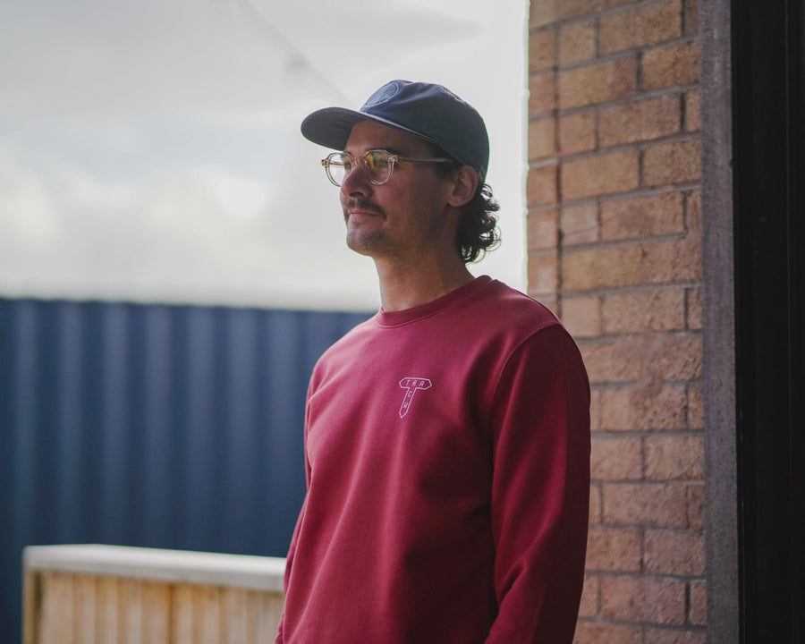 Logo Sweatshirt - Red - Track Brewing Company Limited