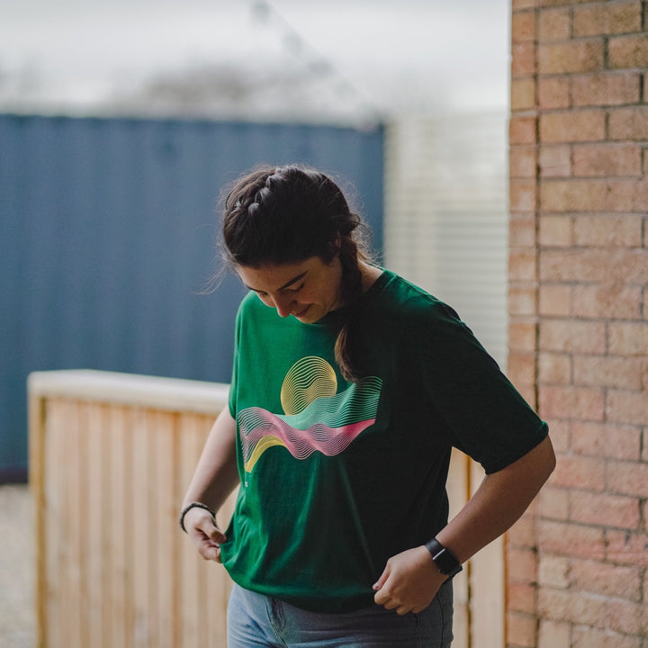 Taproom T-shirt - Glazed Green - Track Brewing Company Limited