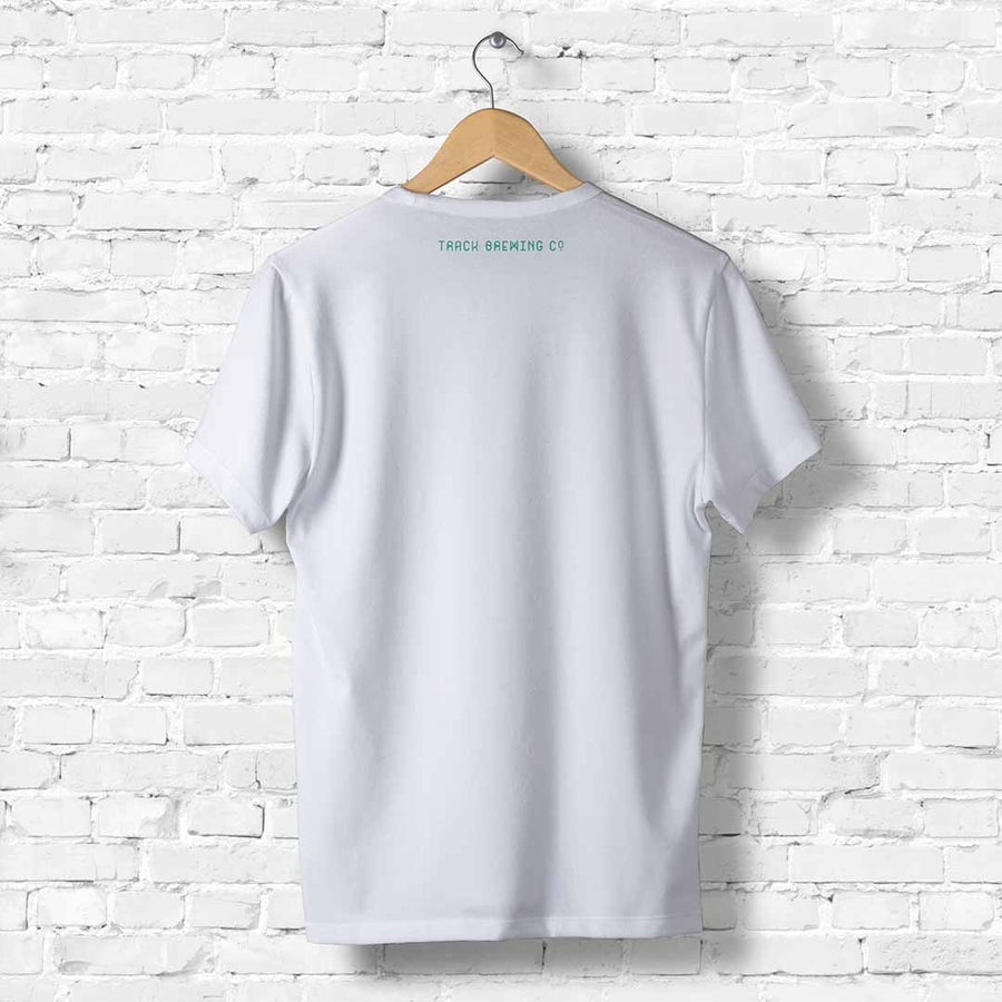 Taproom T-shirt - White **FRESH STOCK IN** - Track Brewing Company Limited