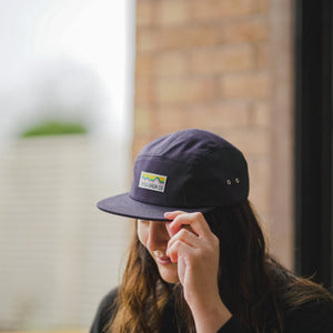 Track Branded Five-Panel Cap in Navy - Track Brewing Company Limited
